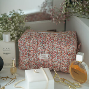 Średnia bawełniana kosmetyczka typu Box - Magic Garden - L