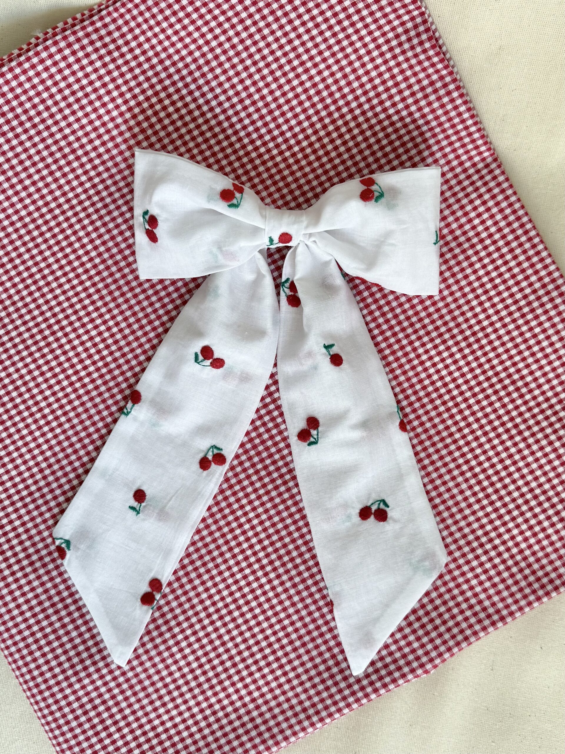 Spinka kokarda - Cherry - obrazek 3