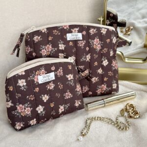 Zestaw kosmetyczek Vintage Bloom – brąz